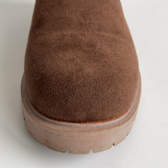 Seven brown Bestie Boot chelsea boot mid-calf lug sole side zip boot - Picture 16 of 16